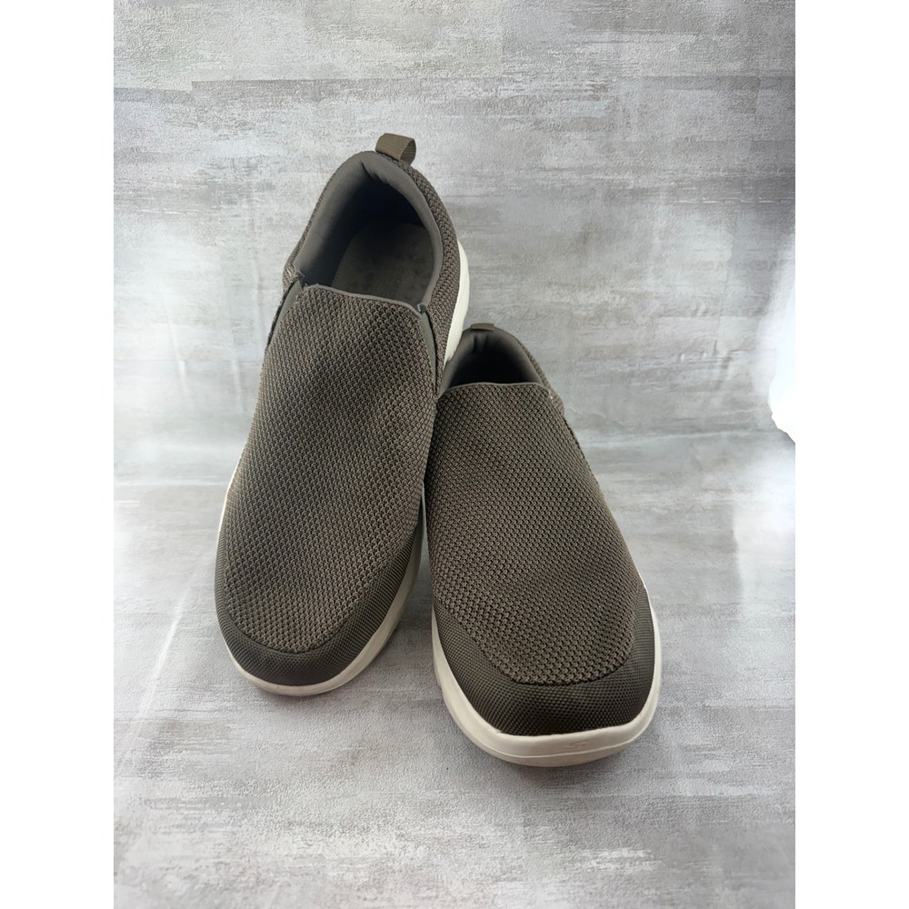 Skechers Go Walk Evolution Ultra Men Sz 12 Khaki Olive Green Slip On Shoes 54738